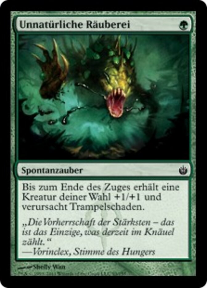 Unnatürliche Räuberei