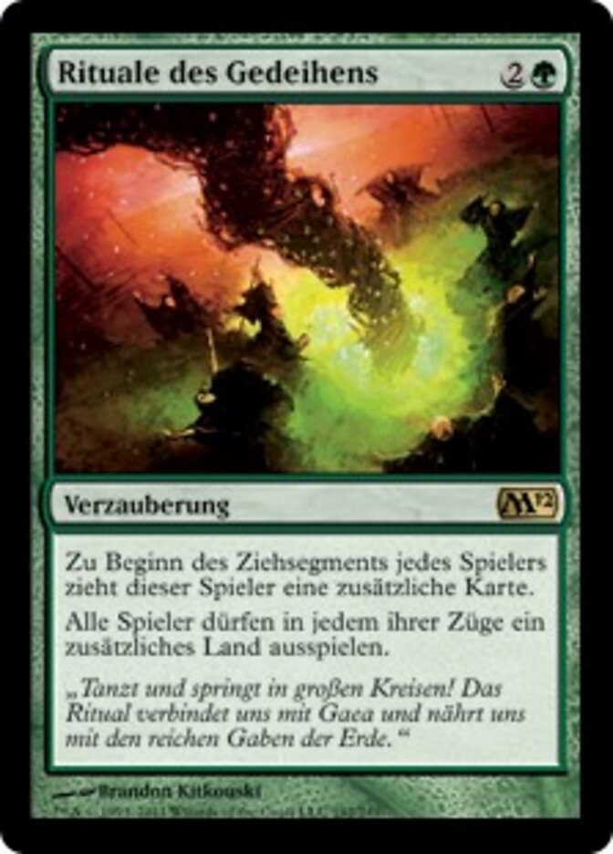 Rituale des Gedeihens