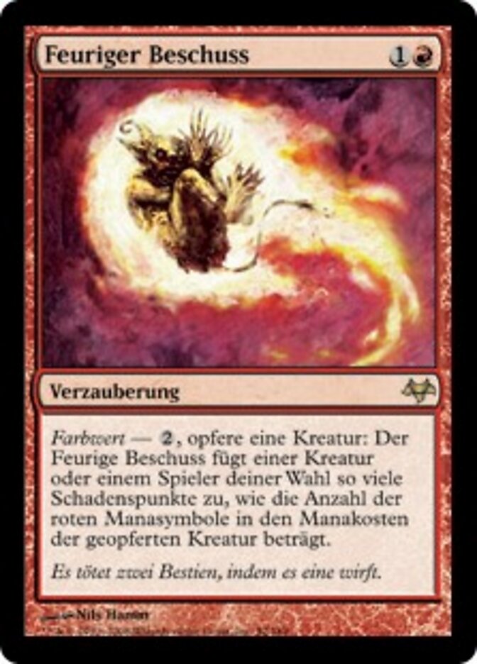 Feuriger Beschuss
