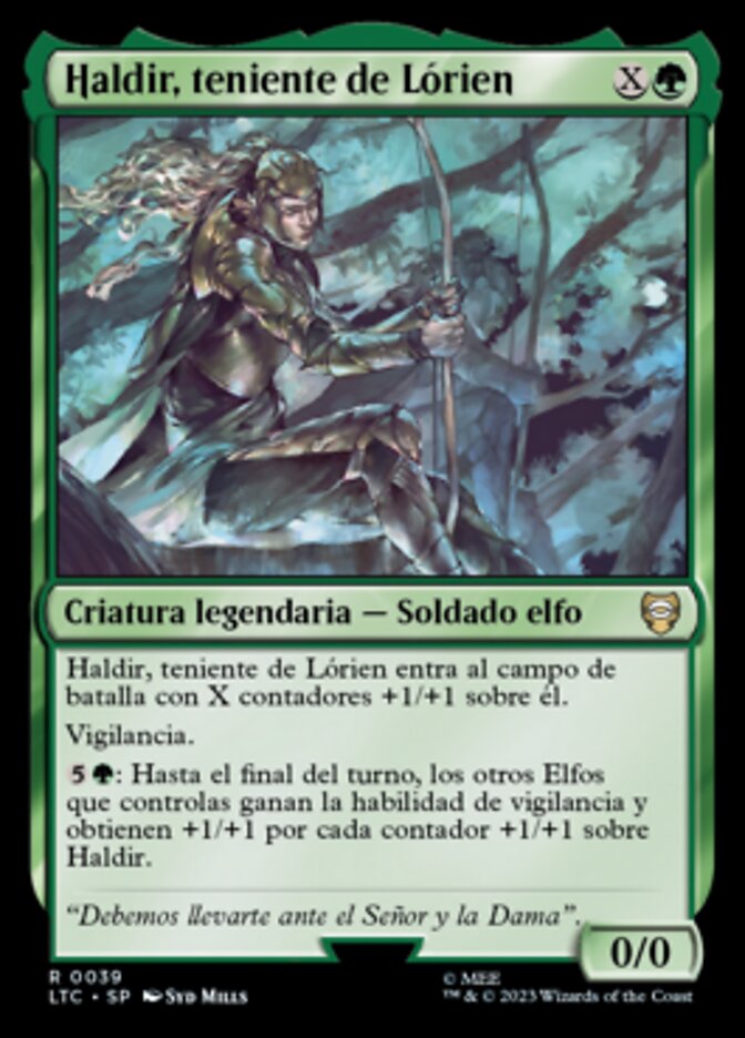 Haldir, teniente de Lórien