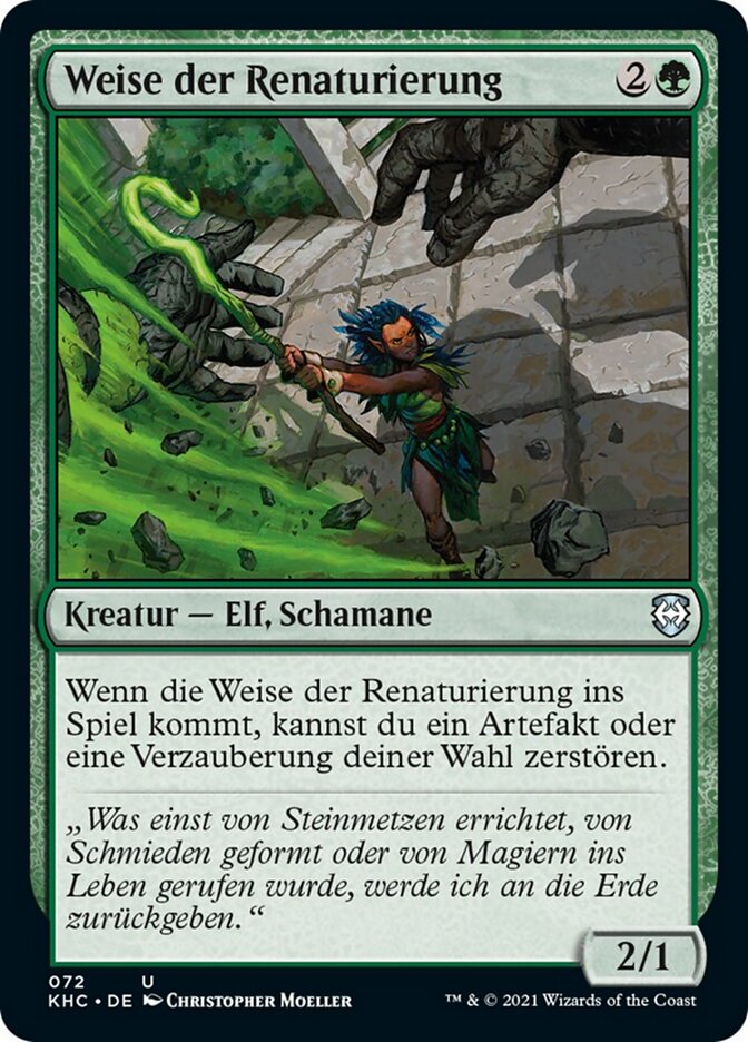 Weise der Renaturierung