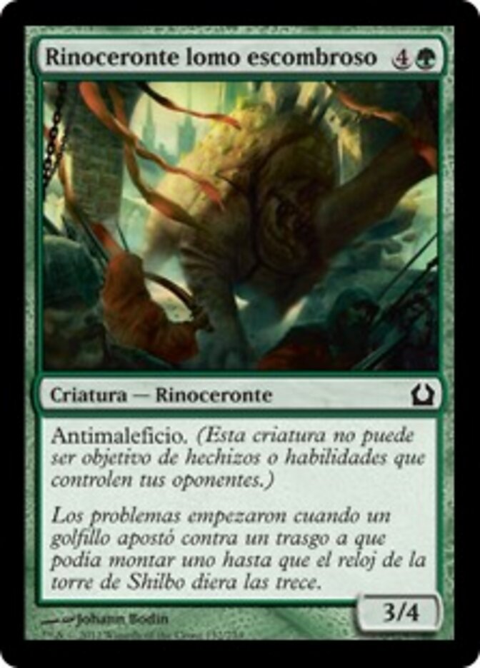Rinoceronte lomo escombroso