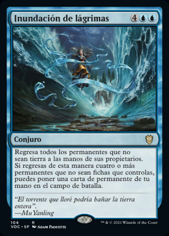 Inundación de lágrimas