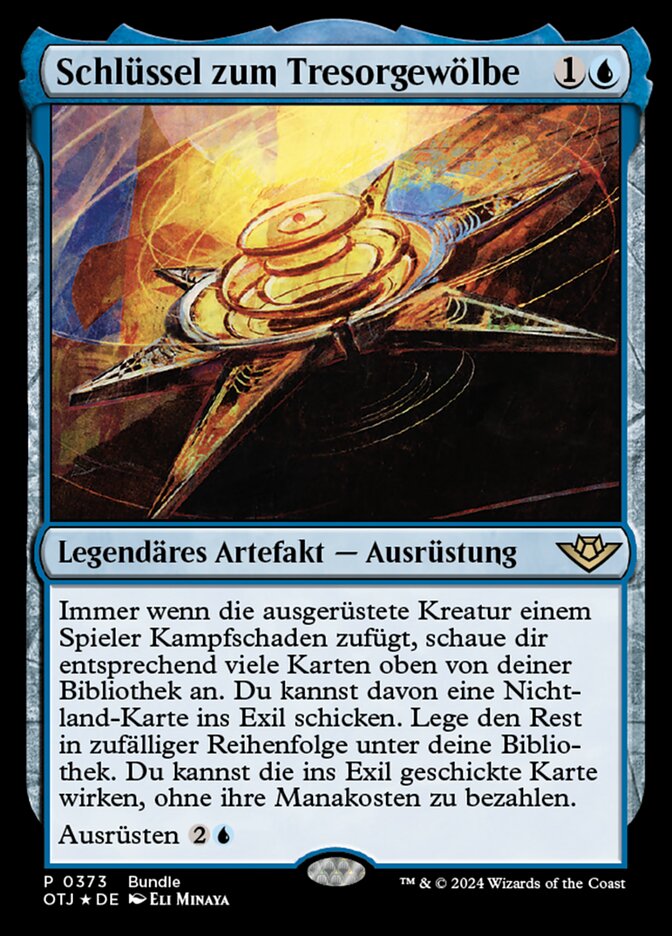 Schlüssel zum Tresorgewölbe