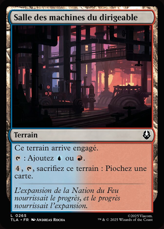 Salle des machines du dirigeable