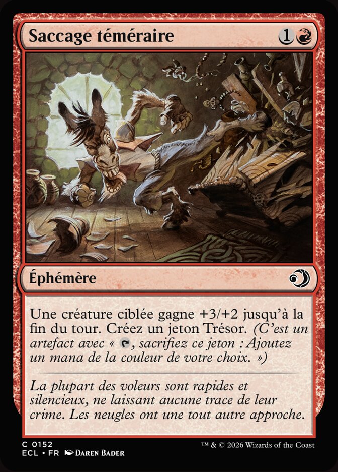 Saccage téméraire
