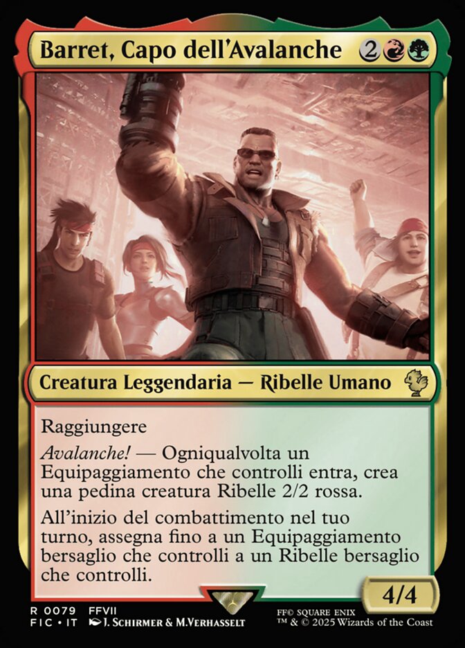 Barret, Capo dell'Avalanche