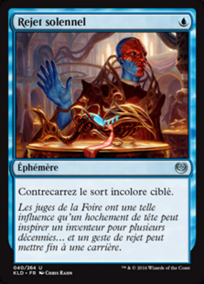 Rejet solennel