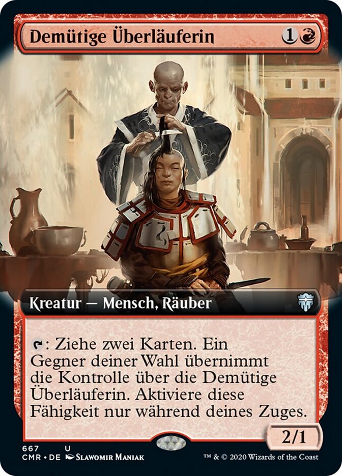 Demütige Überläuferin