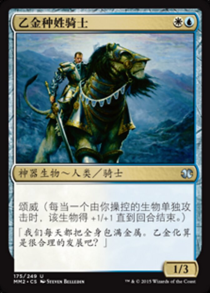 乙金种姓骑士