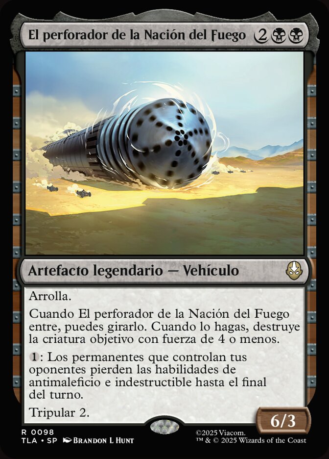 El perforador de la Nación del Fuego