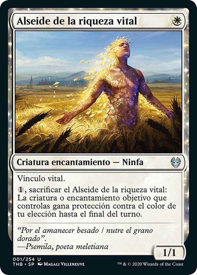 Alseide de la riqueza vital