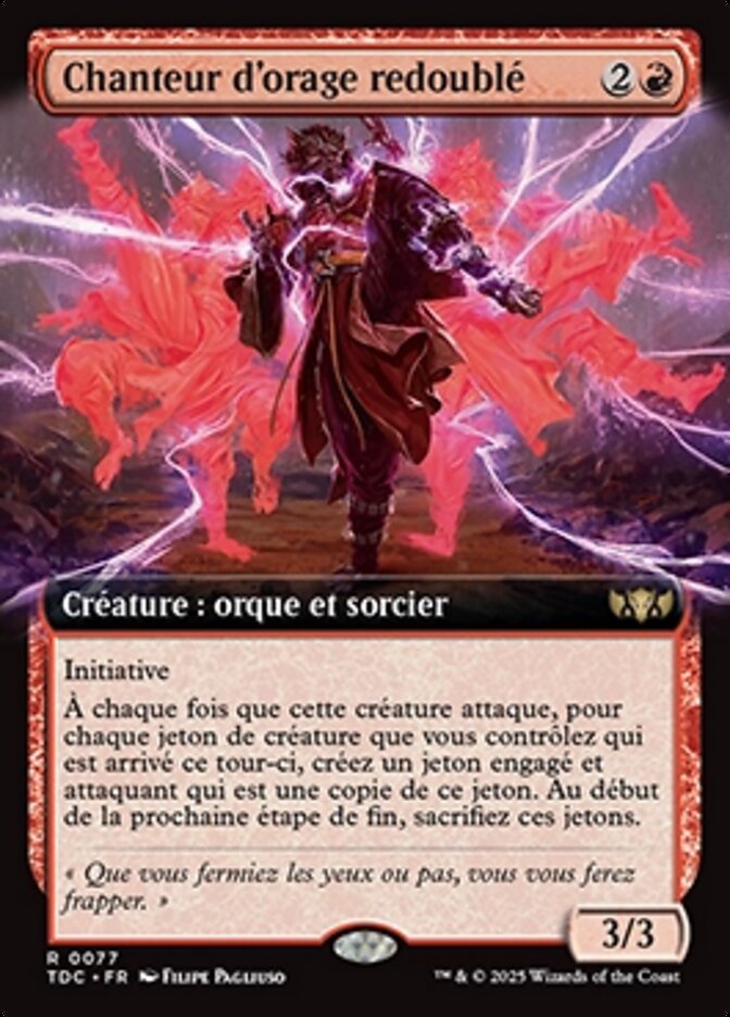 Chanteur d'orage redoublé