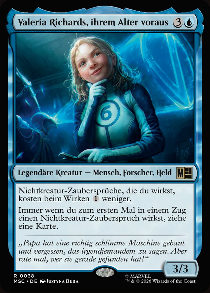 Valeria Richards, ihrem Alter voraus