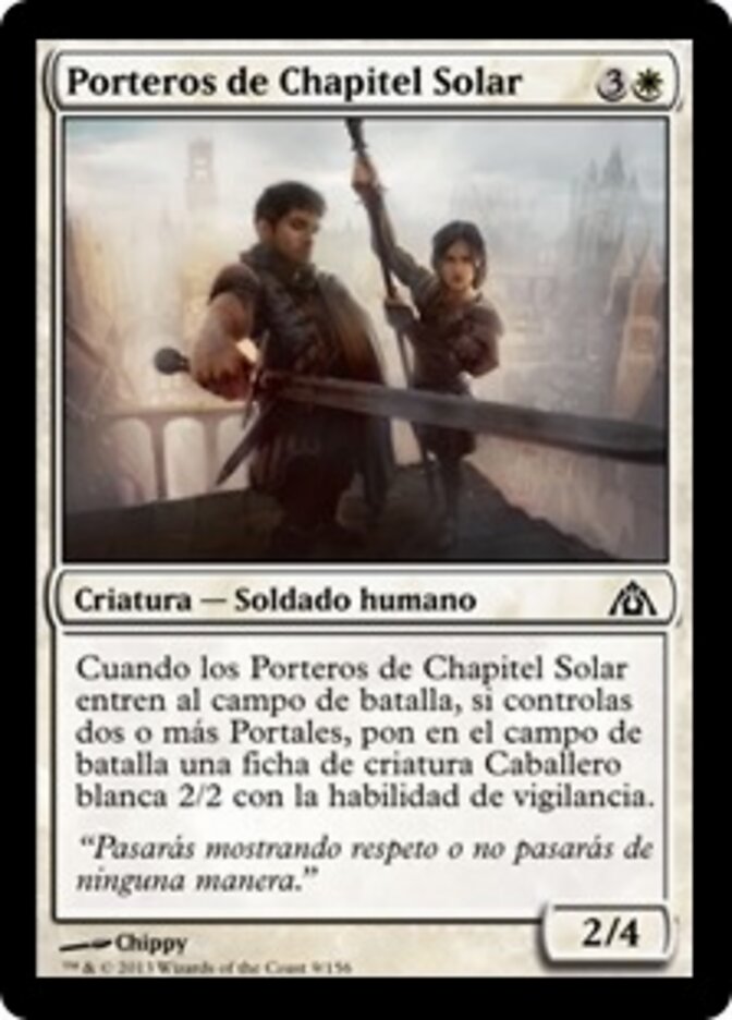 Porteros de Chapitel Solar
