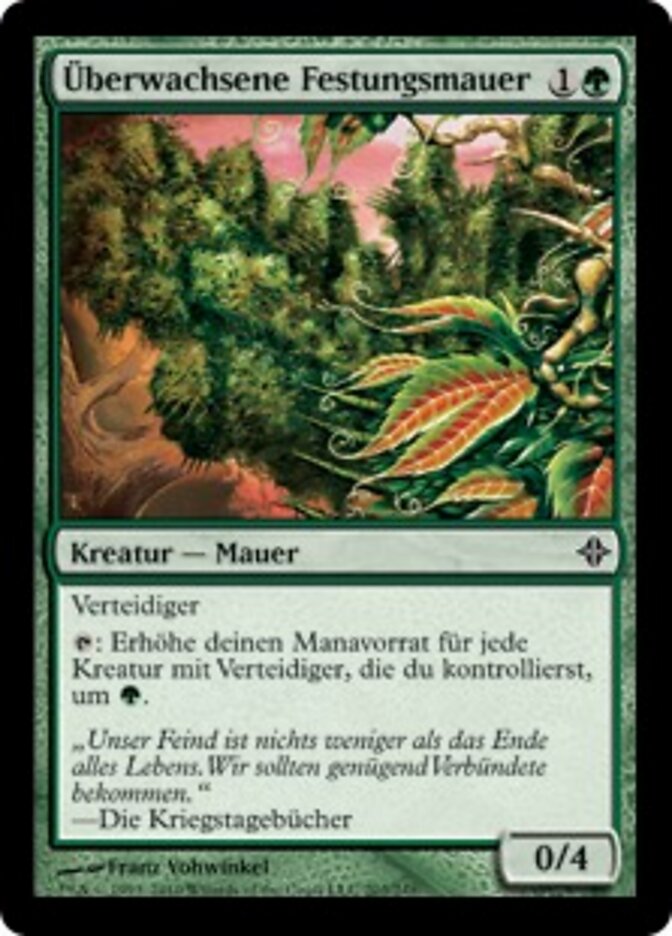 Überwachsene Festungsmauer