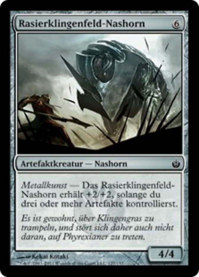 Rasierklingenfeld-Nashorn