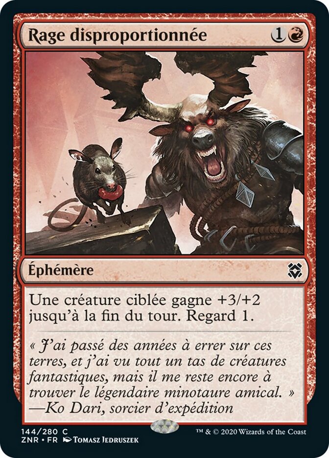 Rage disproportionnée