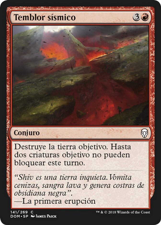 Temblor sísmico