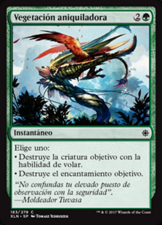 Vegetación aniquiladora