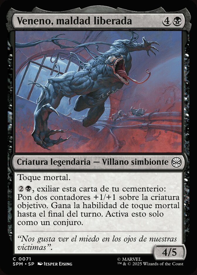 Veneno, maldad liberada