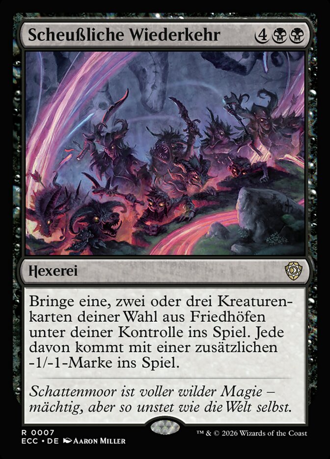 Scheußliche Wiederkehr