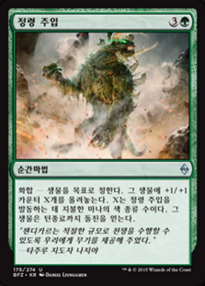 정령 주입