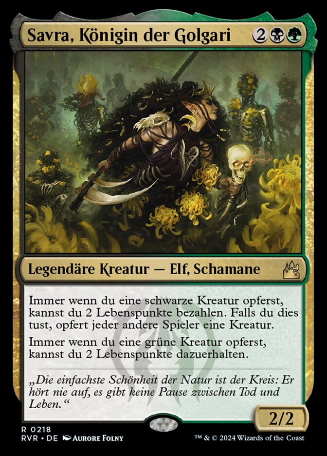 Savra, Königin der Golgari