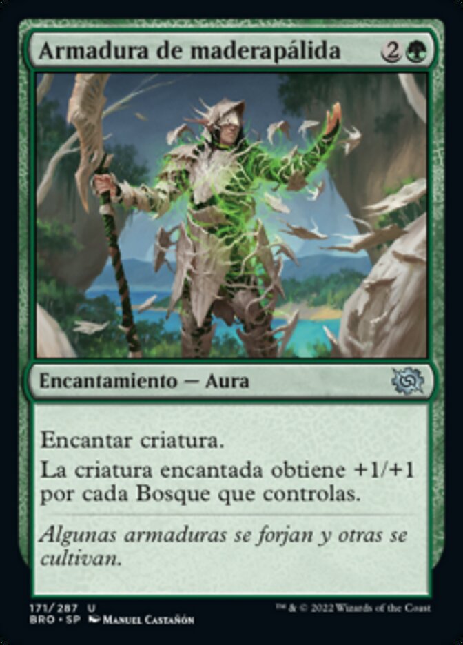 Armadura de maderapálida