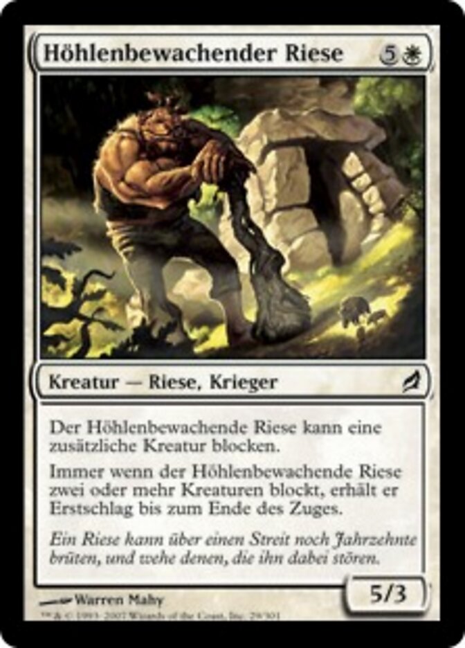 Höhlenbewachender Riese
