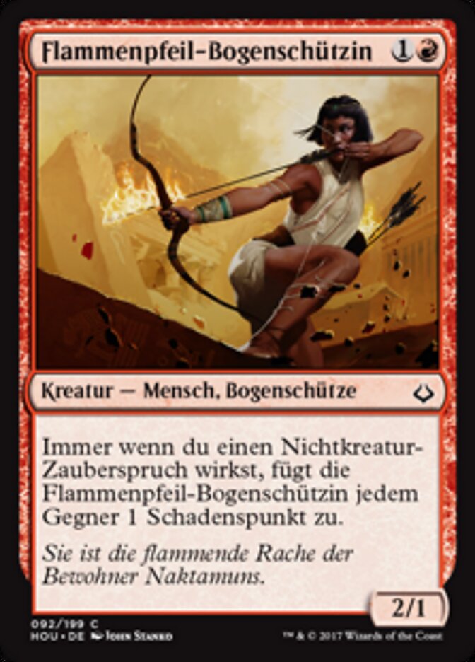 Flammenpfeil-Bogenschützin