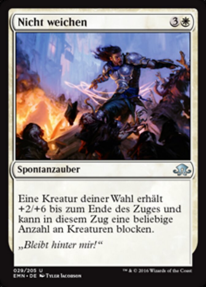 Nicht weichen
