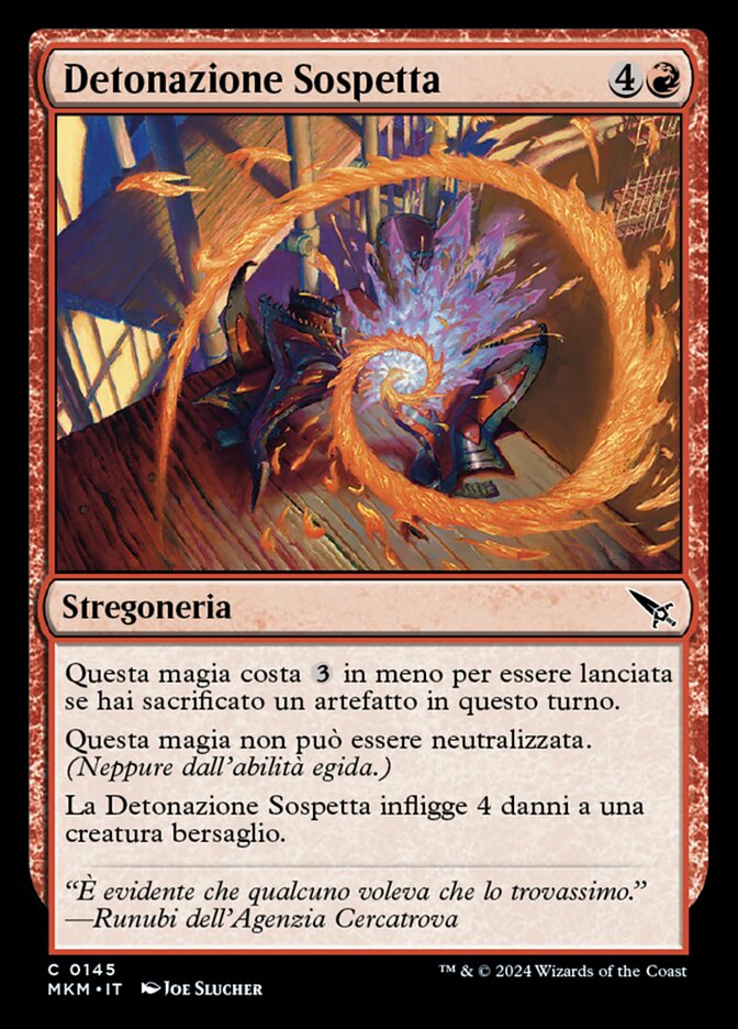 Detonazione Sospetta