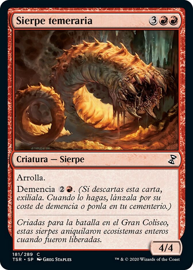 Sierpe temeraria