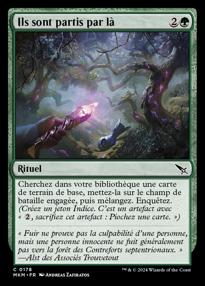 Ils sont partis par là