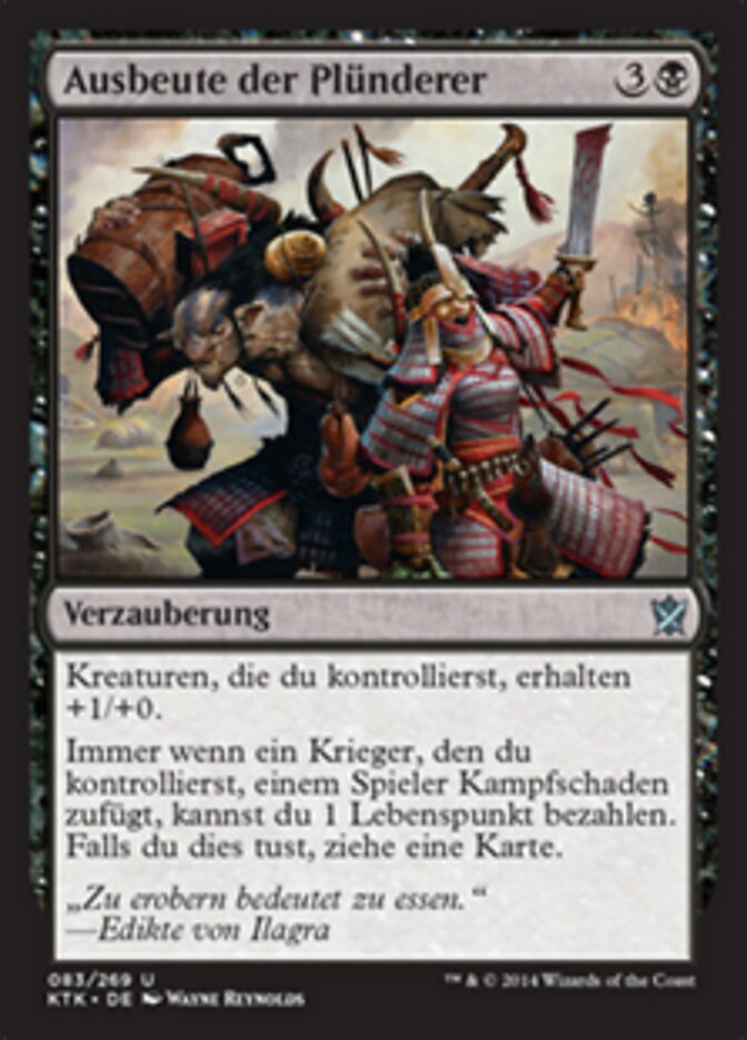 Ausbeute der Plünderer