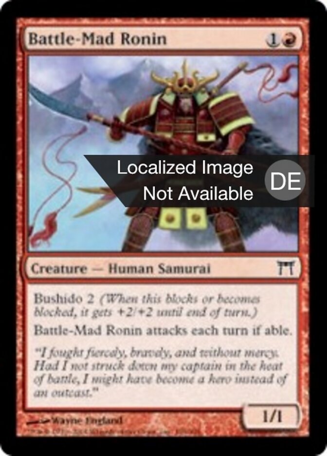 Kampfversessener Ronin