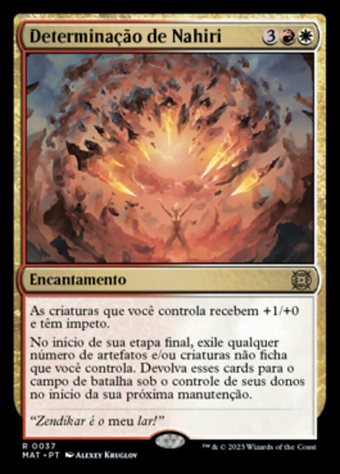 Determinação de Nahiri