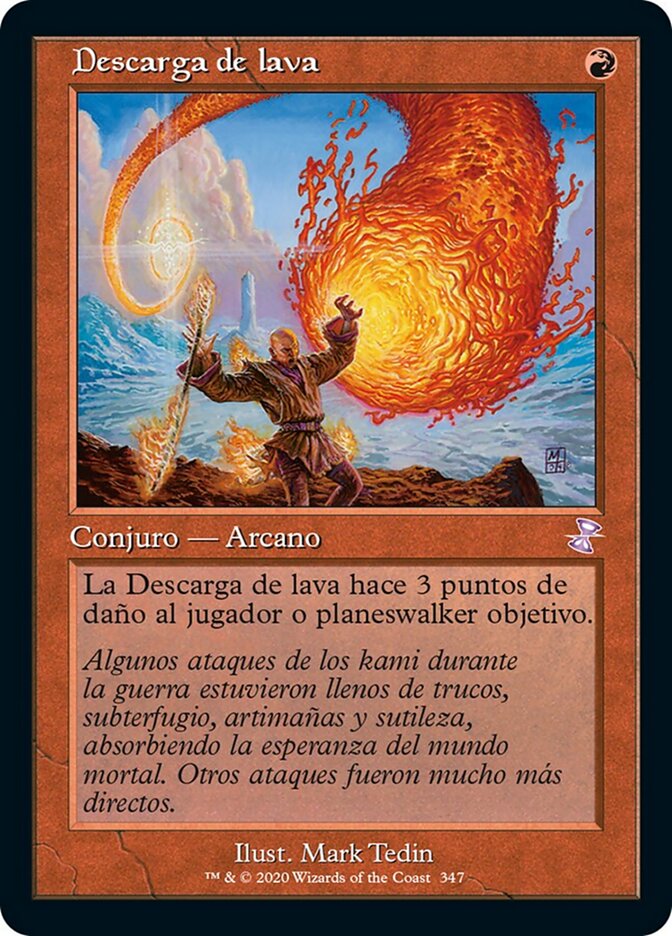 Descarga de lava