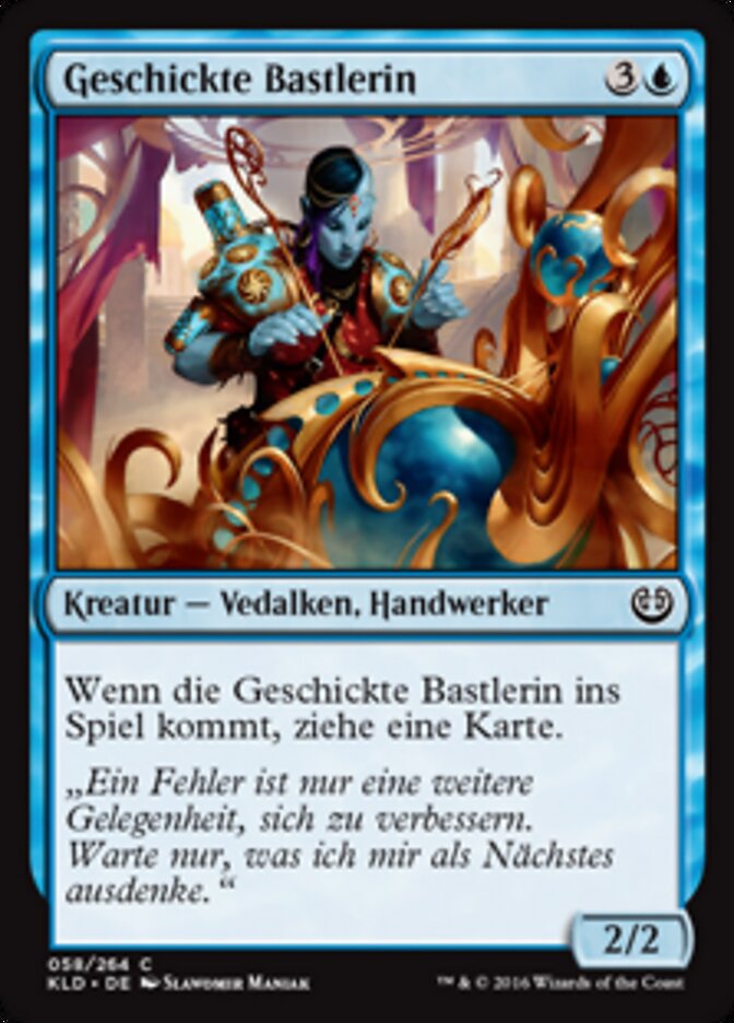 Geschickte Bastlerin