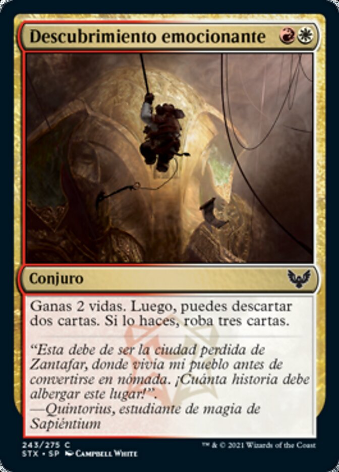 Descubrimiento emocionante