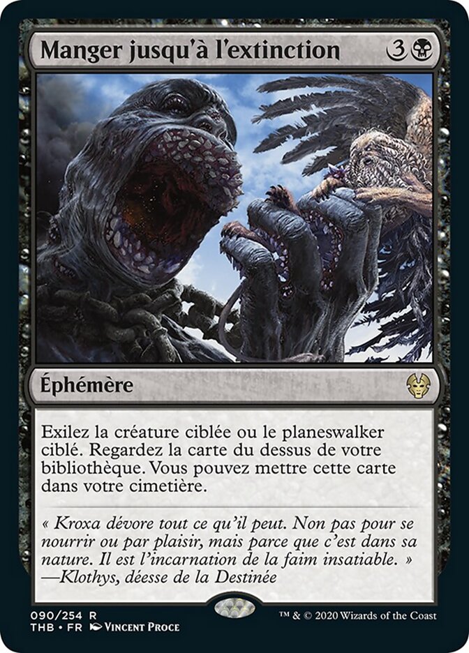 Manger jusqu'à l'extinction