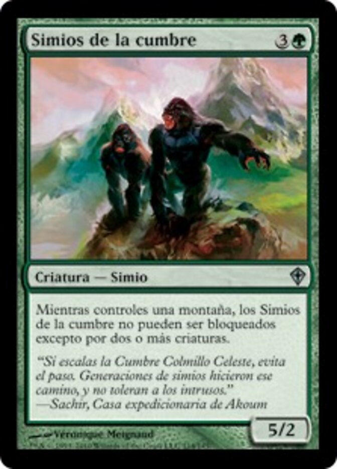 Simios de la cumbre