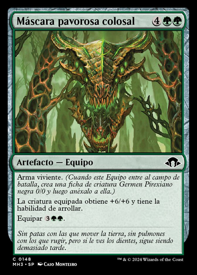 Máscara pavorosa colosal