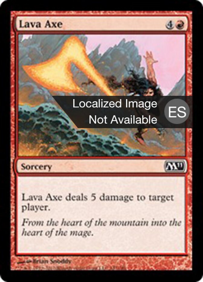 Hacha de lava