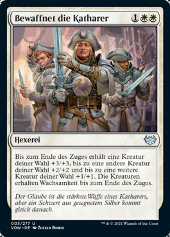 Bewaffnet die Katharer