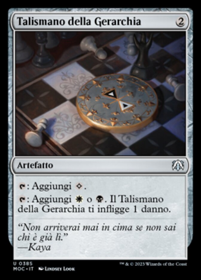 Talismano della Gerarchia