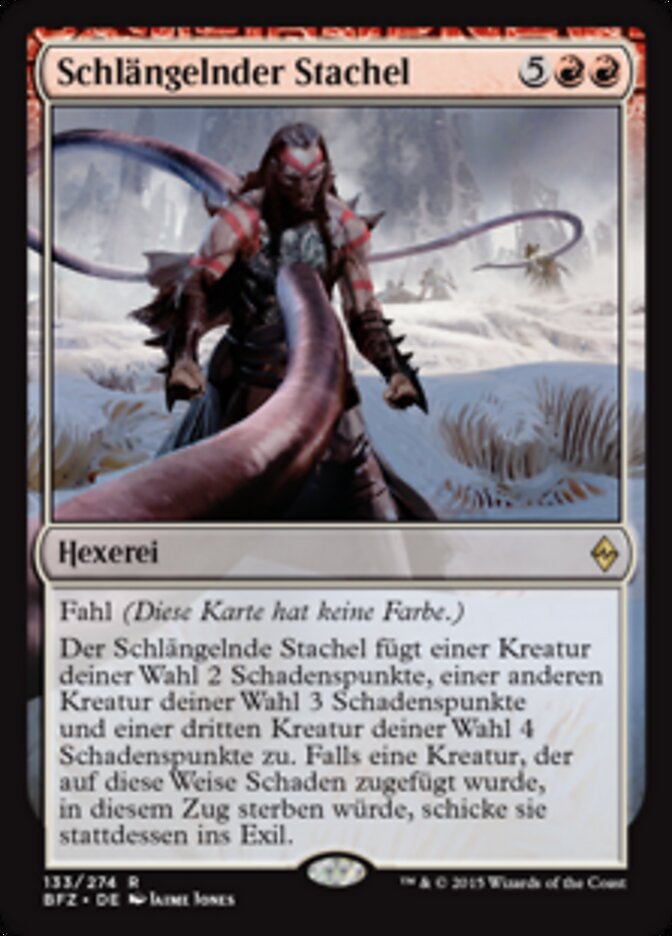 Schlängelnder Stachel