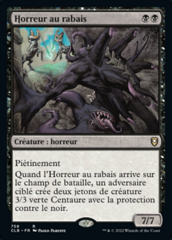 Horreur au rabais