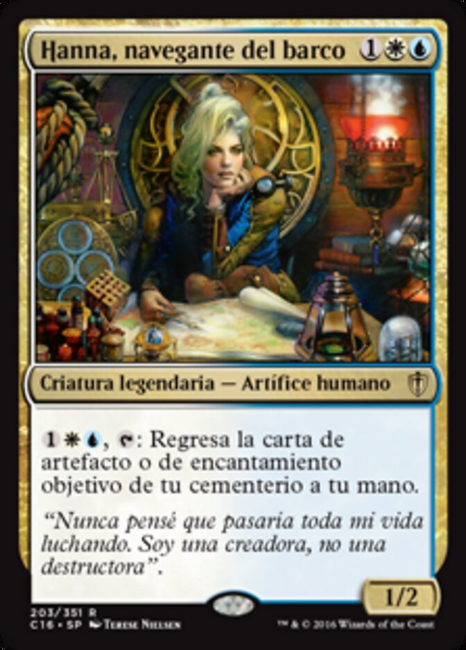 Hanna, navegante del barco